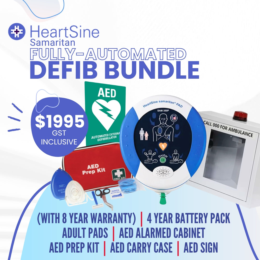 HeartSine® Samaritan® 360P Fully-Auto Defibrillator with Alarmed Cabinet