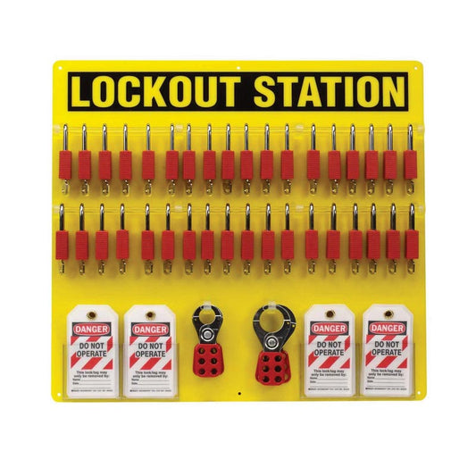36-Lock Board with Brady Safety Padlocks
