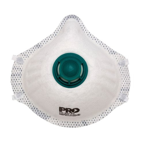 Dust Masks P2 Respirator with Active Carbon Filter and Valve PC315 Box of 12