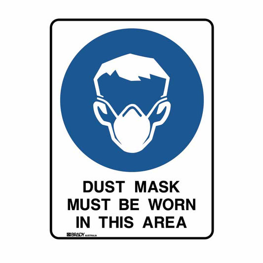Building & Construction Sign - Dust Mask Must Be Worn In This Area