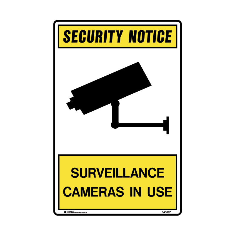 Security Notice Sign - Surveillance Cameras In Use