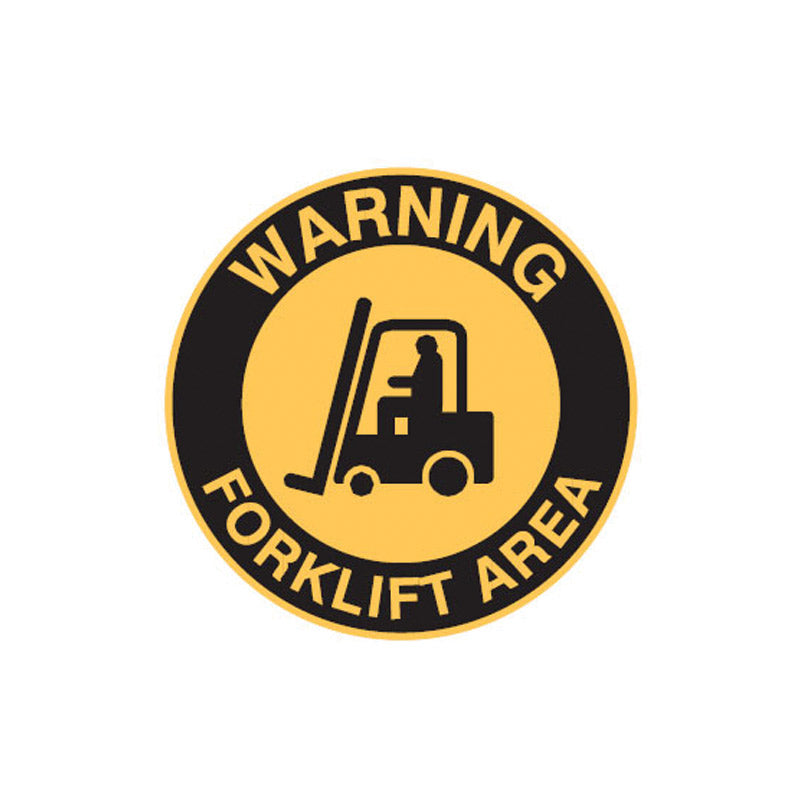 Floor Sign - Warning Forklift Area