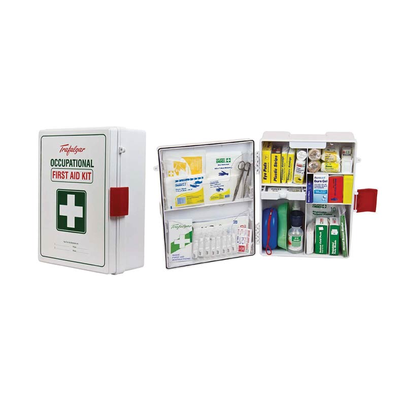 Wallmount ABS Plastic National Workplace First Aid Kit