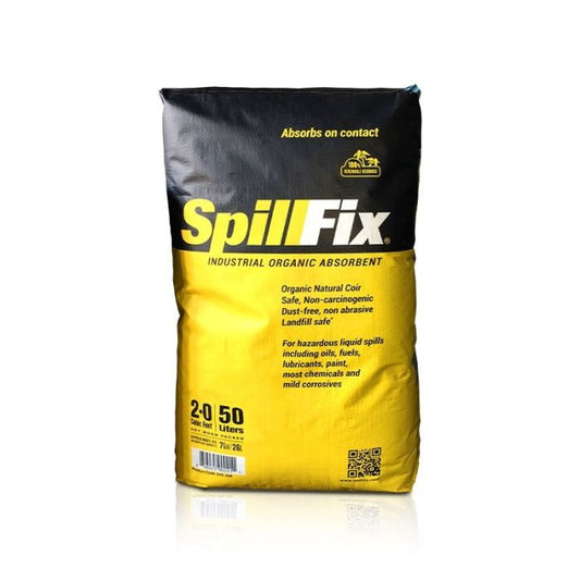 10 Pack Spillfix Organic Floor Sweep All Purpose Granular Absorbent 50L Bag