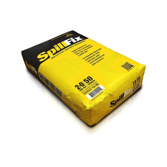 10 Pack Spillfix Organic Floor Sweep All Purpose Granular Absorbent 50L Bag