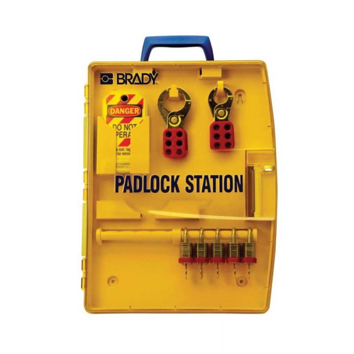 Portable Padlock Station with 5 Padlocks