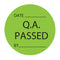 Quality Assurance Labels - Date Q.A. Passed By