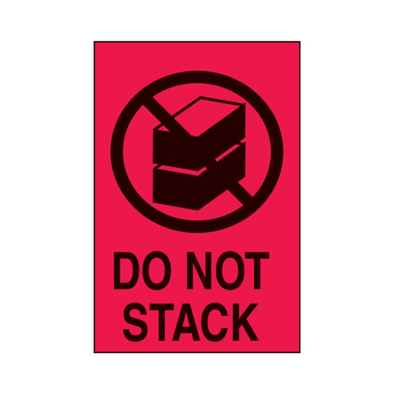 Customizable Do Not Stack Signs Shipping Labels - Do Not Stack
