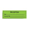 Quality Assurance Labels - Accepted Date Checked By