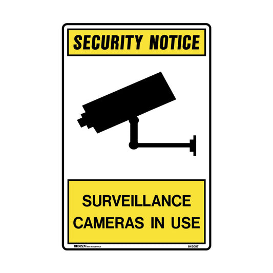 Security Notice Sign - Surveillance Cameras In Use