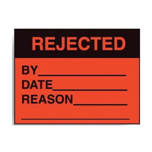 Jumbo Paper Write On Labels - Rejected