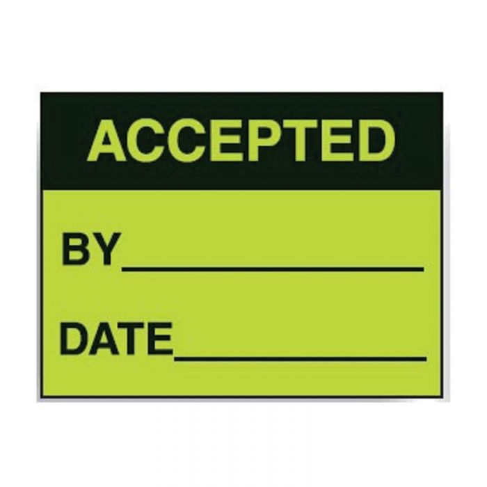 Jumbo Paper Write On Labels - Accepted