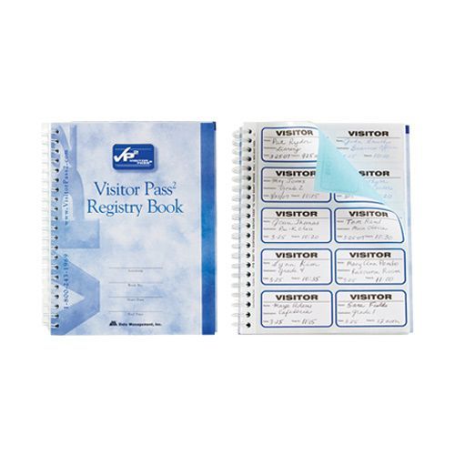 Visitor Pass Registry Book