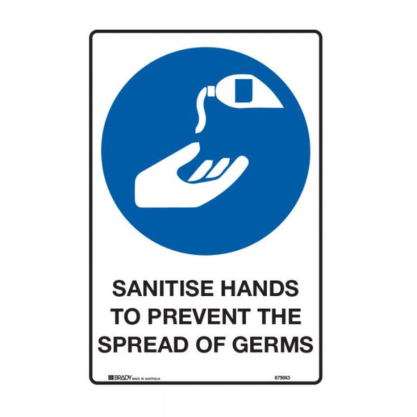 Mandatory Sign - Sanitise Hands To Prevent The Spread Of Germs ...