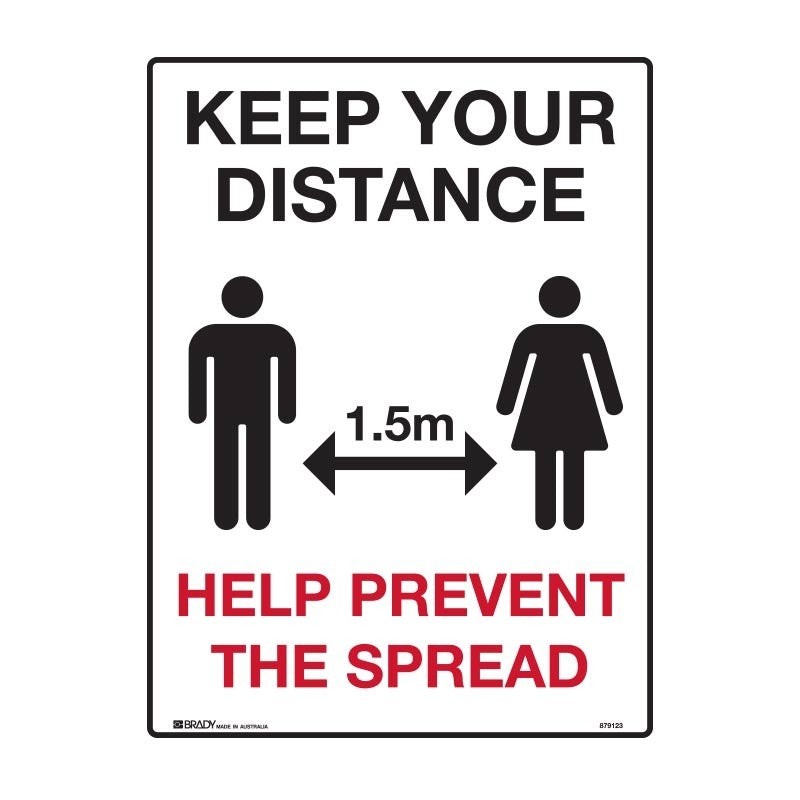 Picto Sign - Keep Your Distance (1.5m) Help Prevent The Spread