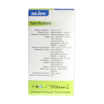 Infrared Non-Contact Forehead Thermometer